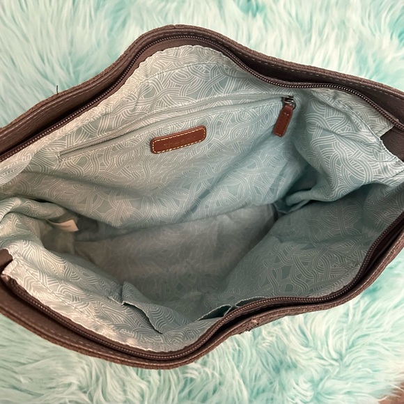 The Sak Gray Studded Leather Shoulder Bag Large Size Like New! FIRM 70% OFF - Picture 4 of 10